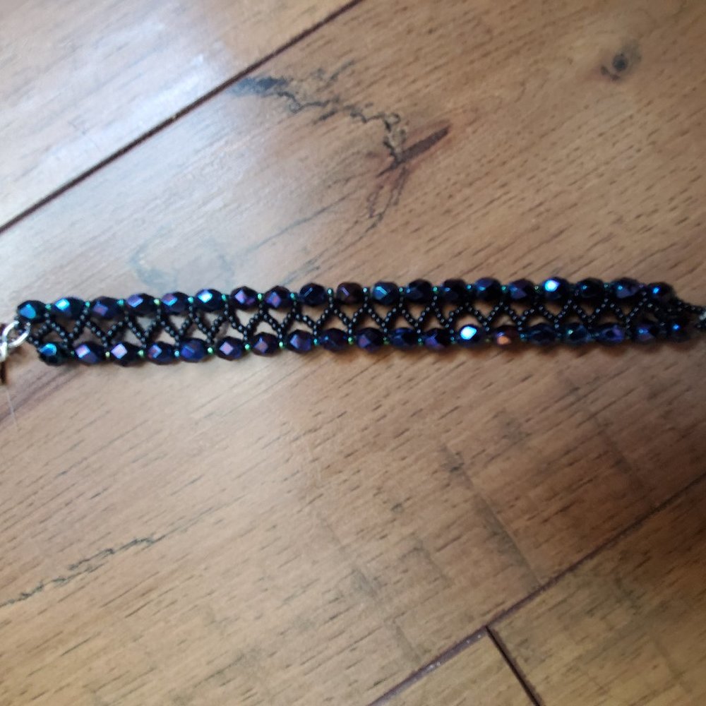 Bracelet - Crystal and Miyuki Delica Beads
